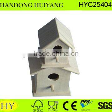 Wholesale New Unfinished Wooden Bird House