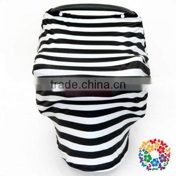 Black white stripes baby mum breastfeeding nursing poncho covers /stretchy carseat covers