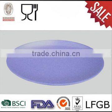 Round Melamine Dinner Plate Solid Color Dinnerware photo-3