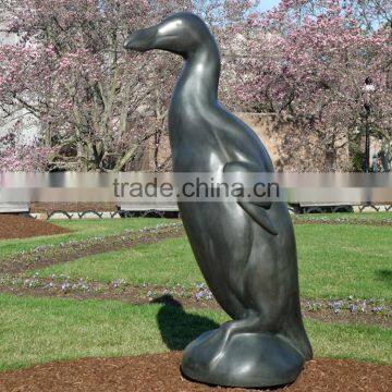 Bronze Swan sculpture for garden decor