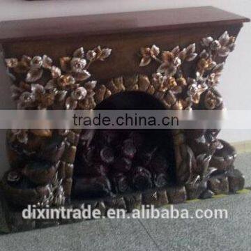 decor flower carved fireplace china