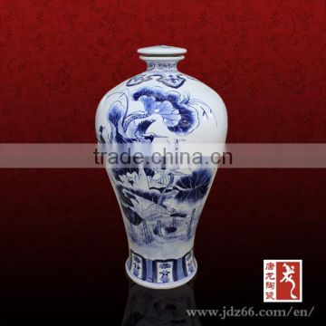 10Kg porcelain wine bottle containers from Jingdezhen