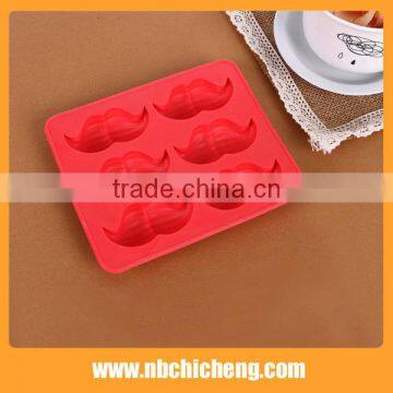 Food Grade TPR Ice Tray Mold/chocolate Tray Mold, Mustache Shape Chocolate Tray Mold for Fancy Design photo-4