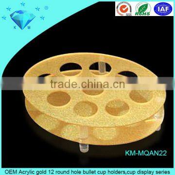 Shenzhen Custom Made Leaf Shape Acrylic Gold Serving Trays Wholesale photo-3