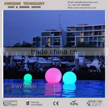 portable 80cm diameter led pool ball light battery powered