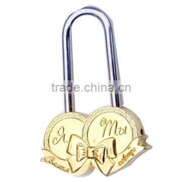 Heart shape zinc alloy padlock