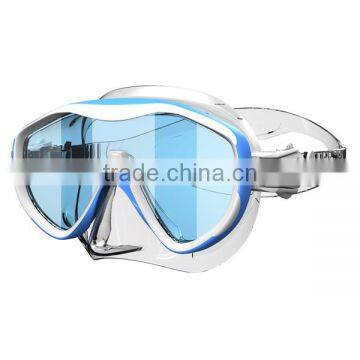 CE Approval Silicone Diving Mask With Mirrored Lens,diving Equipment for Spearfishing (MM-100) photo-2