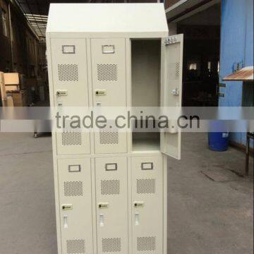 Six-doors Color Metal Locker Steel Swimming Pool Locker photo-3