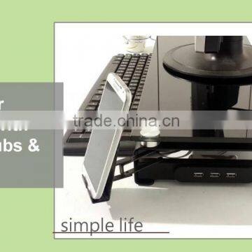 Multifunction laptop rack, laptop riser,laptop stand with usb hub