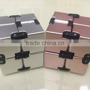 Infinite Cube,Fidget Cube in Style With Pressure Reduction Toy - Infinity Turn Spin Cube Edc Fidgeting - Killing Time Toys for F