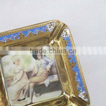 2014 Hot Selling Decaled Porcelain Dishes With Nice Flower , Ceramic Plate photo-4