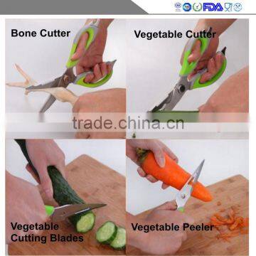 Kitchen Shears - Come-Apart Multi-function Kitchen Scissors,Can Opener and Nut Cracker photo-4