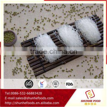 Qingdao Supplier organic fettuccine pasta mung bean wide vermicelli