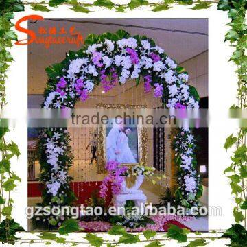 New Style Mixed Some Kinds of Fake Rose Arched Door , Artificial Flower Wreath for Wedding, Wholesale photo-2