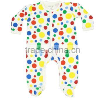 Comfortable Quality Organic Cotton Baby Zipper Rombers and Organic New Style Plain and Printed Baby Rombers photo-2