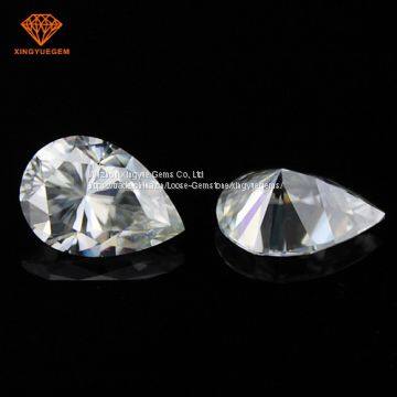 Pear Pefect Cut Imitation Diamond 6.5*8mm 2 Carat Clear White Moissanite Lab Grown photo-4
