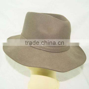 Grey Color Wool Felt Hat Blank Wholesale photo-2