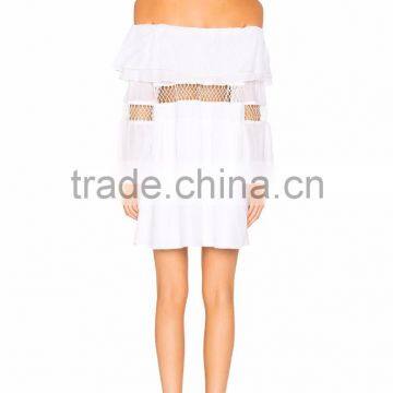 Smart Lady Elegant Dress New Design Woman White Dress photo-2