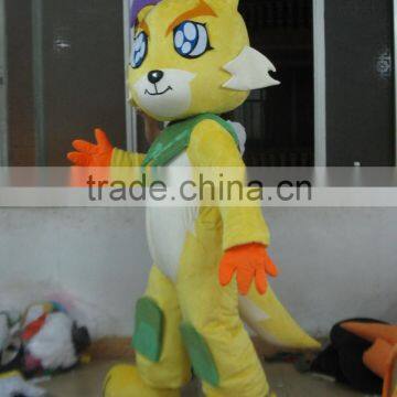 2015 Customized Party Use Adult Wearing Unisex Yellow Dancing Cat Mascot Costume photo-2