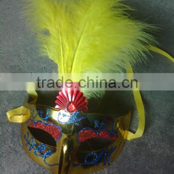 feathered venetian party mask for sale