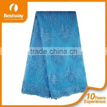 Bestwaytex Cheap Elegant Nigeria Party French Lace Fabrics Net Lace Wholesale FL0028 photo-3