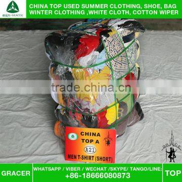 Recycling Baled Clothing Men Short Sleeve T-shirt Second Hand Wholesale Clothes Uk Style photo-5