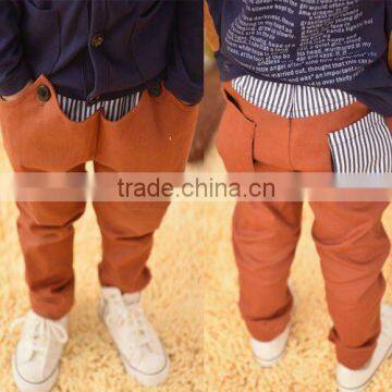 Newest cheap flare Korea Style Children Pants made in china