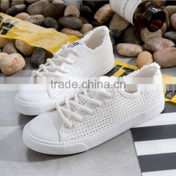 Woman Net Surface Ventilation Hollow Canvas Shoes Wholesale From CHlNA photo-4