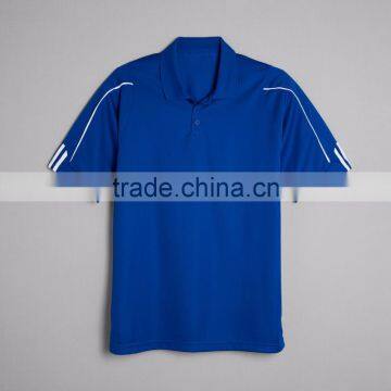 3 Strip Sleeve Moisture Polo Company Workers Uniform Custom Logo Heat Sealed on Back of Neck 100% Polyester Pique Mens Polo Whol photo-3