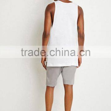 Mens Wholesale Plain Bulk White Tank Tops photo-3