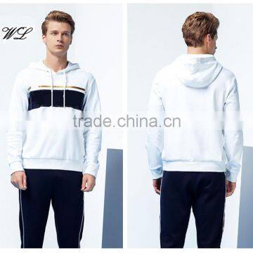 Man wholesale custom print hoody men's big LOGO knitted hoodies