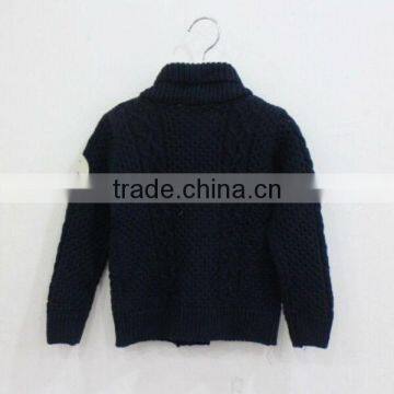 Fashion Lapel Collar Baby Boys Pattern Knitwear Cotton Children Cardigan Knitwear photo-2
