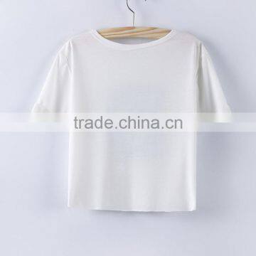 2016 Summer T Shirt Custom Becautiful Sweet Teen Girls Printed T Shirt Wholesale Cheap photo-3