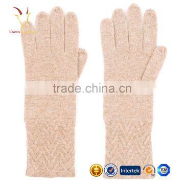 Knitted Arm Warmer Glove Knitting Hand Gloves Warm Custom photo-2