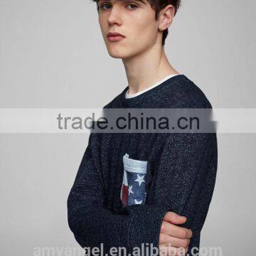 Hip Hop Fashion Design 100% Cotton Wholesale Custom Crew Neck Sweatshirt photo-5