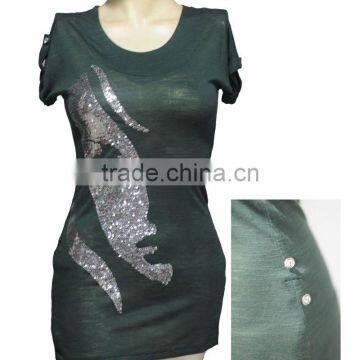 Fashion sytle sequin t shirts