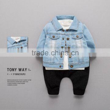S16357A New Spring Autumn Children Boy's Jackets Denim Coats