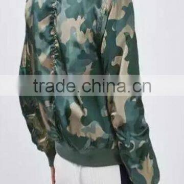 Runwaylover EY1055C 2017 Women 100% Cotton Winter Camouflage Military Jacket photo-2