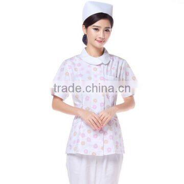 Custom Simple Plain Short Sleeve Nursing Uniform Wholesale ,nurse Hospital Uniform for Women photo-2