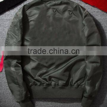 Satin Bomber Jacket Polyester Spandex Jacket Outdoor Jacket