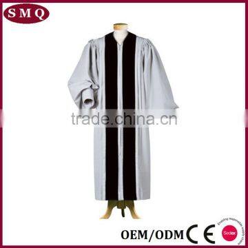 Preist Clergy Embroidered Black Pulpit Robe photo-3