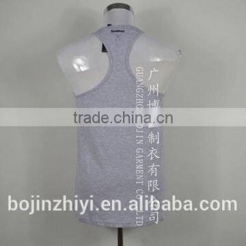 Gym 100% Cotton Water Printing Mens Tank Top