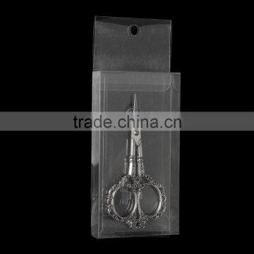 Wholesale Cheap Vintage Retro Style Antique Silver Flower Pattern Stainless Steel Scissors photo-3