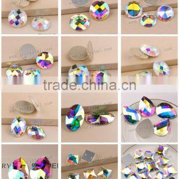 Teardrop Sew on Flat Back Strass Drill Diamond Stones photo-5