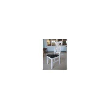 White Wooden Dining Chair