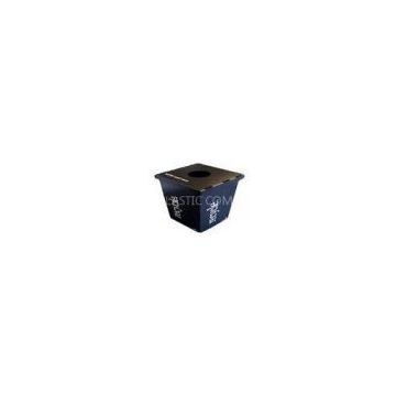 Black Corrugated Plastic Bins Collapsible For Recycle , Light Weight