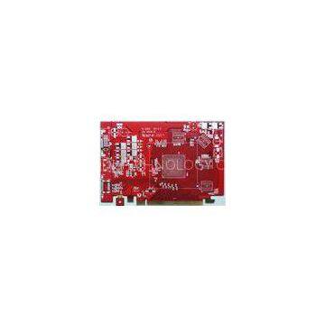 Red Immersion Lead free HASL Silver Rigid double - sided printed board Pcb