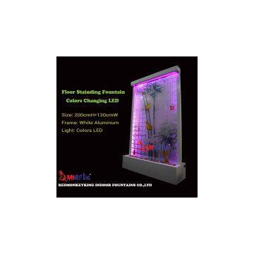 Floor Glass Fountain Water Curtain