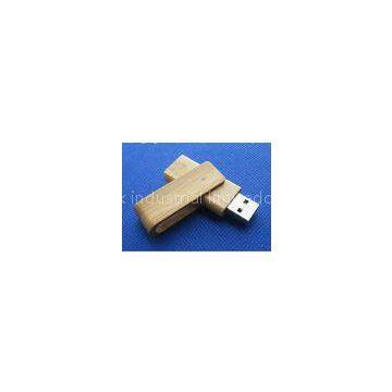 OEM Super Mini Wood Swivel USB Flash Drive 32GB With Grade A Chip