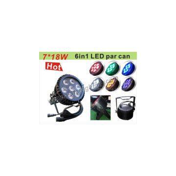 7*18w 6in1 leds par can